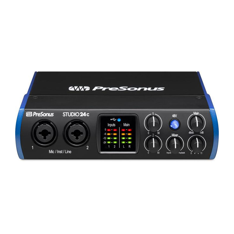 کارت صدا پریسونوس PreSonus Studio 24c (3) کارت صدا پریسونوس PreSonus Studio 24c - خرید کارت صدا - کارت صدا پریسونوس 24c - کارت صدا ارزان - فروشگاه اینترنتی کالا استودیو