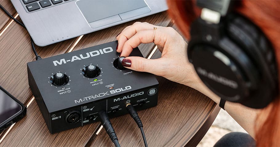 کارت صدا ام آدیو M-Audio M-Track Solo یک محصول اقتصادی با کیفیت و ارزش خرید بالا میباشد که مشخصات خوب و ارزش خرید بالایی دارد  بهترین قیمت  ارسال رایگان - خرید کارت صدا - کارت صدا استودیویی - فروشگاه اینترنتی کالا استودیو