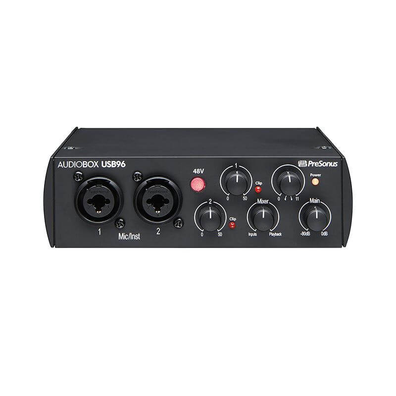 کارت صدا پریسونوس PreSonus AudioBox USB 96 25th Anniversary (3) کارت صدا پریسونوس PreSonus AudioBox USB 96 25th Anniversary یک محصول با کیفیت و حرفه ای است که نسخه جدید آن به مناسبت 25 سالگی کمپانی سازنده معرفی شده - خرید کارت صدا - کارت صدا استودیویی - فروشگاه اینترنتی کالا استودیو