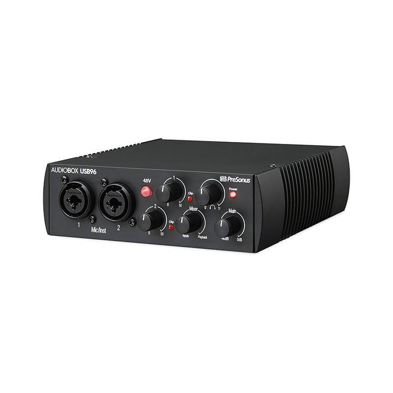 کارت صدا پریسونوس PreSonus AudioBox USB 96 25th Anniversary (4) کارت صدا پریسونوس PreSonus AudioBox USB 96 25th Anniversary یک محصول با کیفیت و حرفه ای است که نسخه جدید آن به مناسبت 25 سالگی کمپانی سازنده معرفی شده - خرید کارت صدا - کارت صدا استودیویی - فروشگاه اینترنتی کالا استودیو