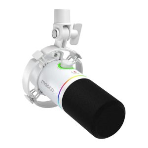 میکروفون ماونو Maono PD200X White - خرید میکروفون - خرید میکروفن - میکروفون داینامیک - قیمت میکروفون داینامیک - میکروفون داینامیک رود - میکروفون داینامیک شور - میکروفون داینامیک ماونو - میکروفون داینامیک برای پادکست - میکروفون داینامیک برای تولید محتوا - میکروفون ماونو - میکروفون Maono - ماونو PD200X رنگ سفید - فروشگاه اینترنتی کالا استودیو